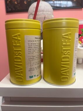 DAVIDsTEA Yellow Tea Canister - Set of 2